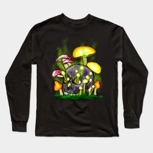 Mushroom Scull Long Sleeve T-Shirt